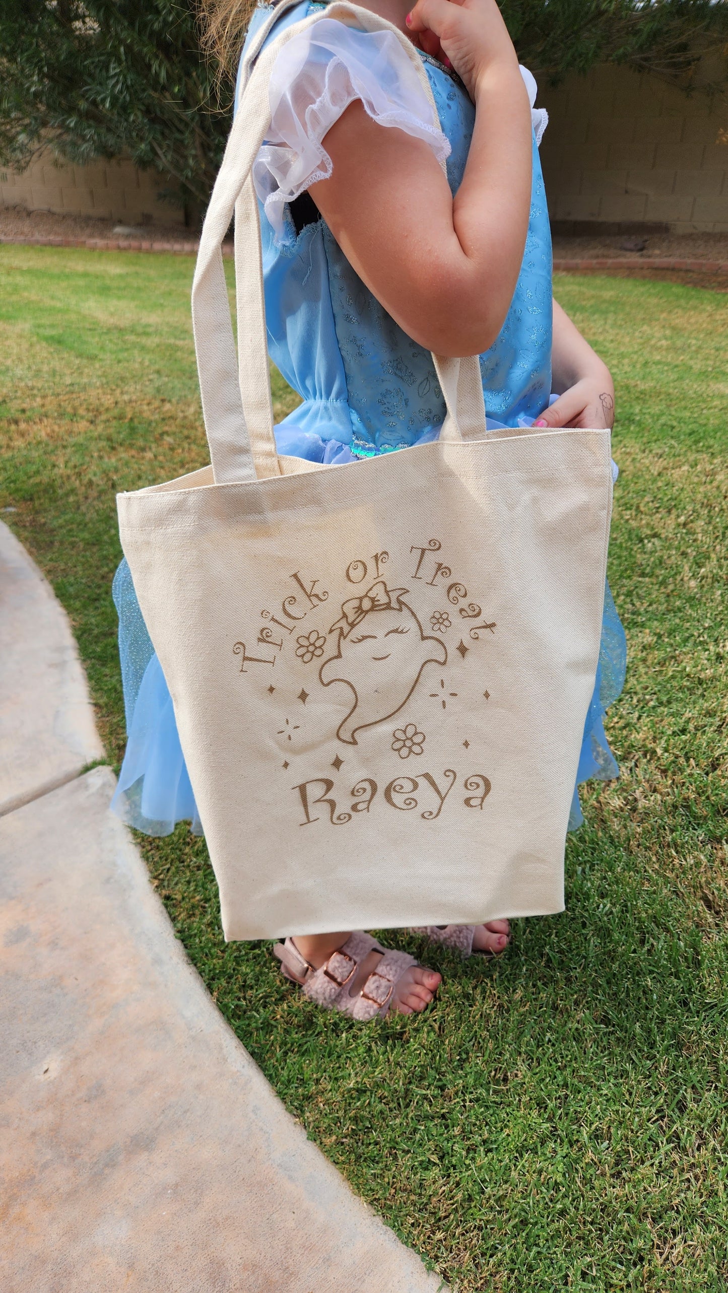 Engraved Halloween Trick-or-Treat Tote Bags – Personalized & Reusable