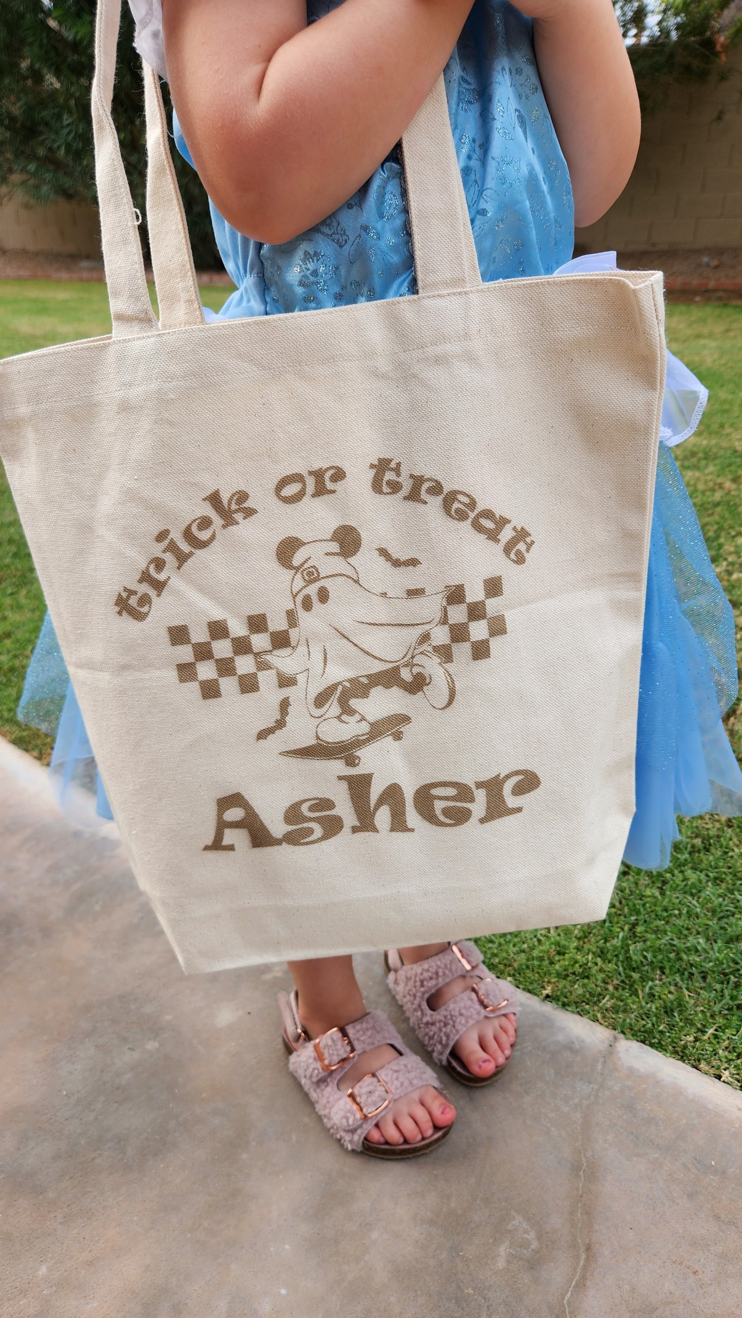 Engraved Halloween Trick-or-Treat Tote Bags – Personalized & Reusable