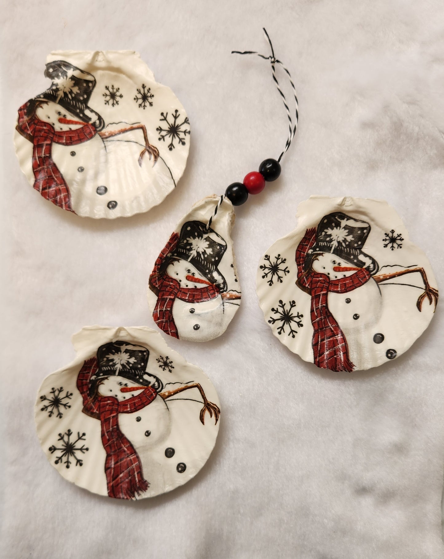 Christmas Shell Ornaments & Trinket Dishes