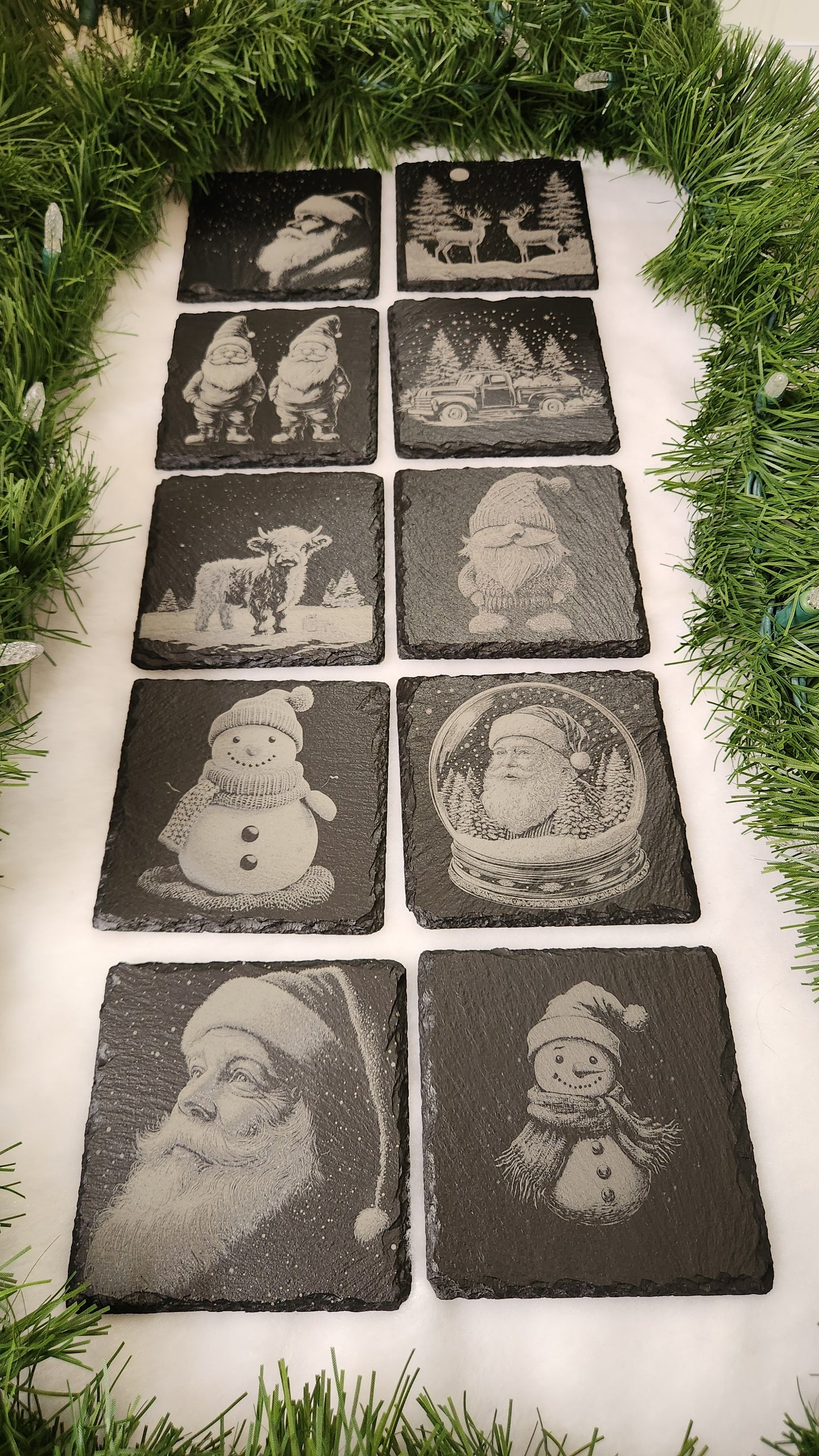 Engraved Christmas Coasters