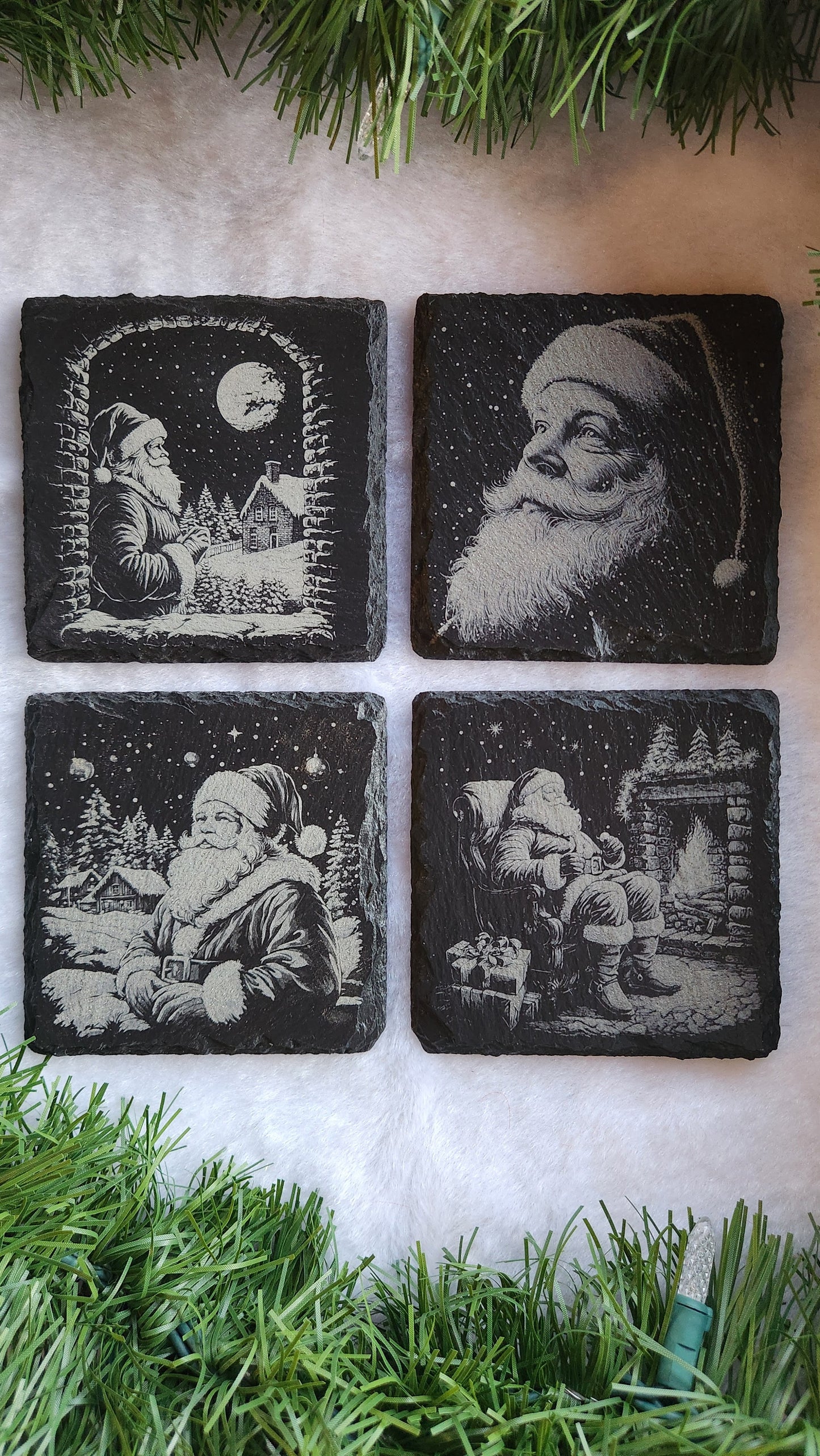 Engraved Christmas Coasters