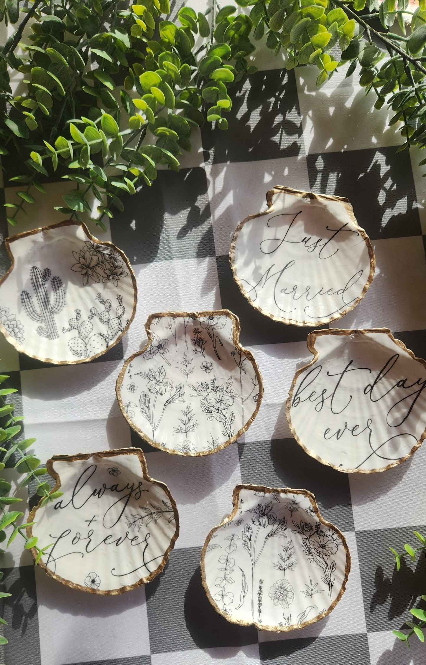 Handmade Shell Ornaments & Trinket Dishes