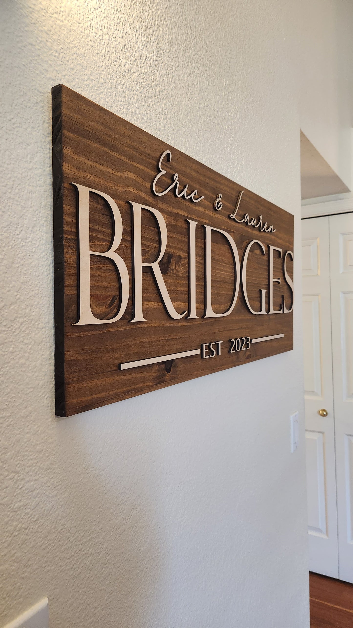 Personalized wedding sign/ closing gift