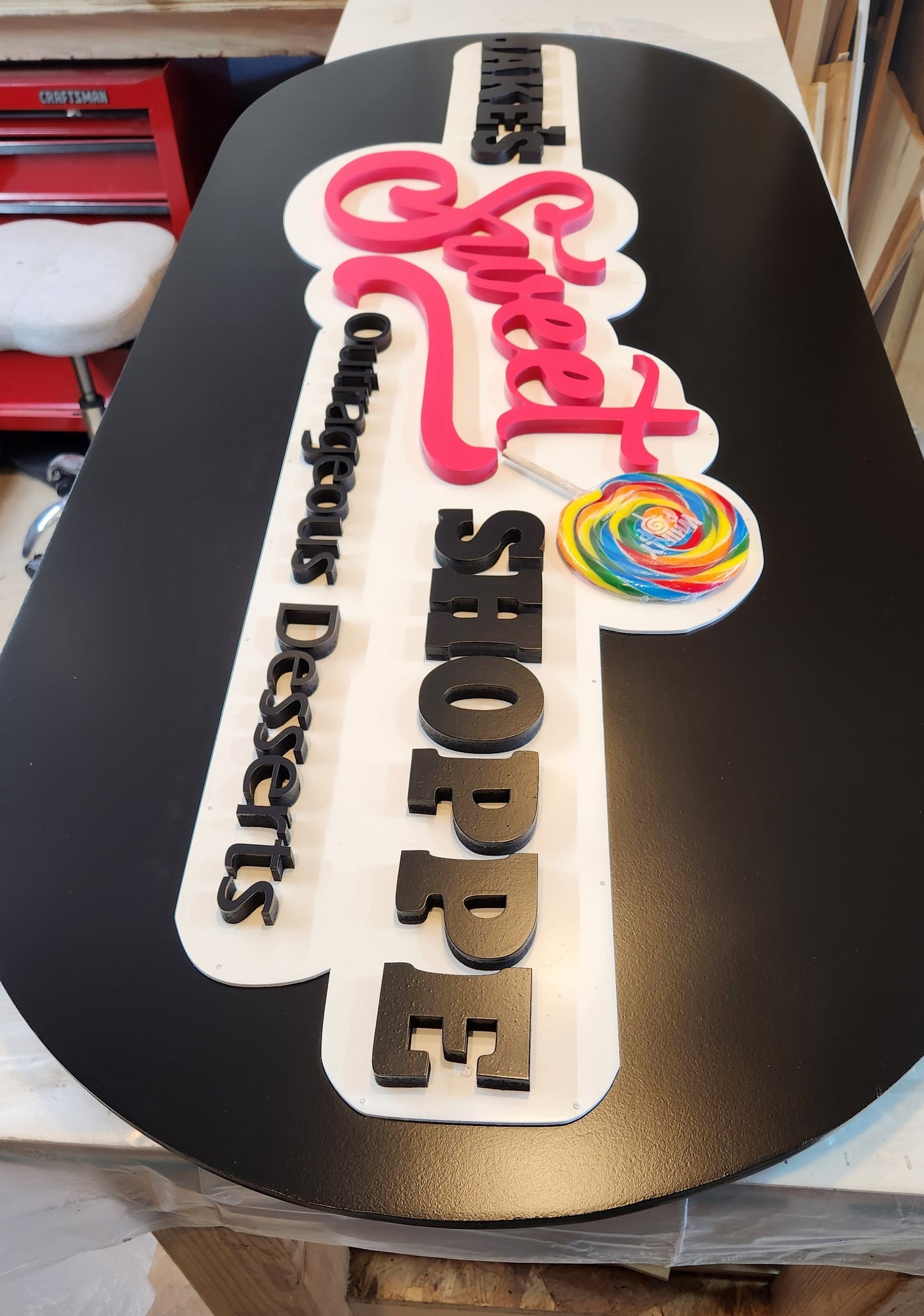 Business Logo 3 Layer Double Sided Sign