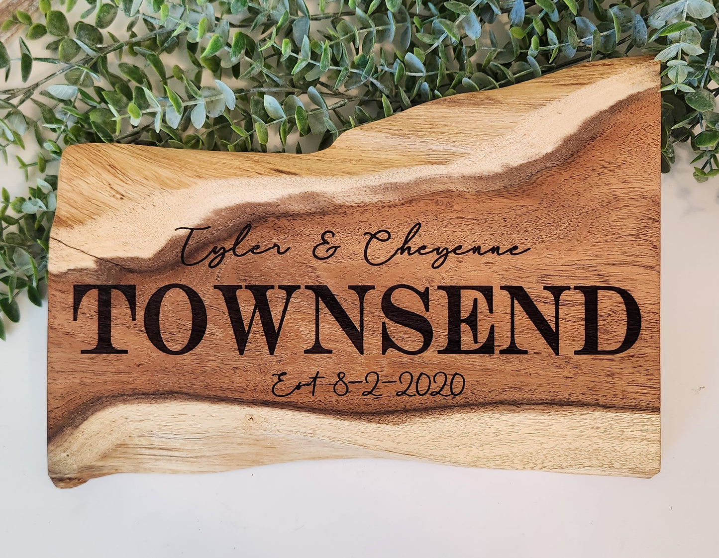 Live Edge Personalized Sign