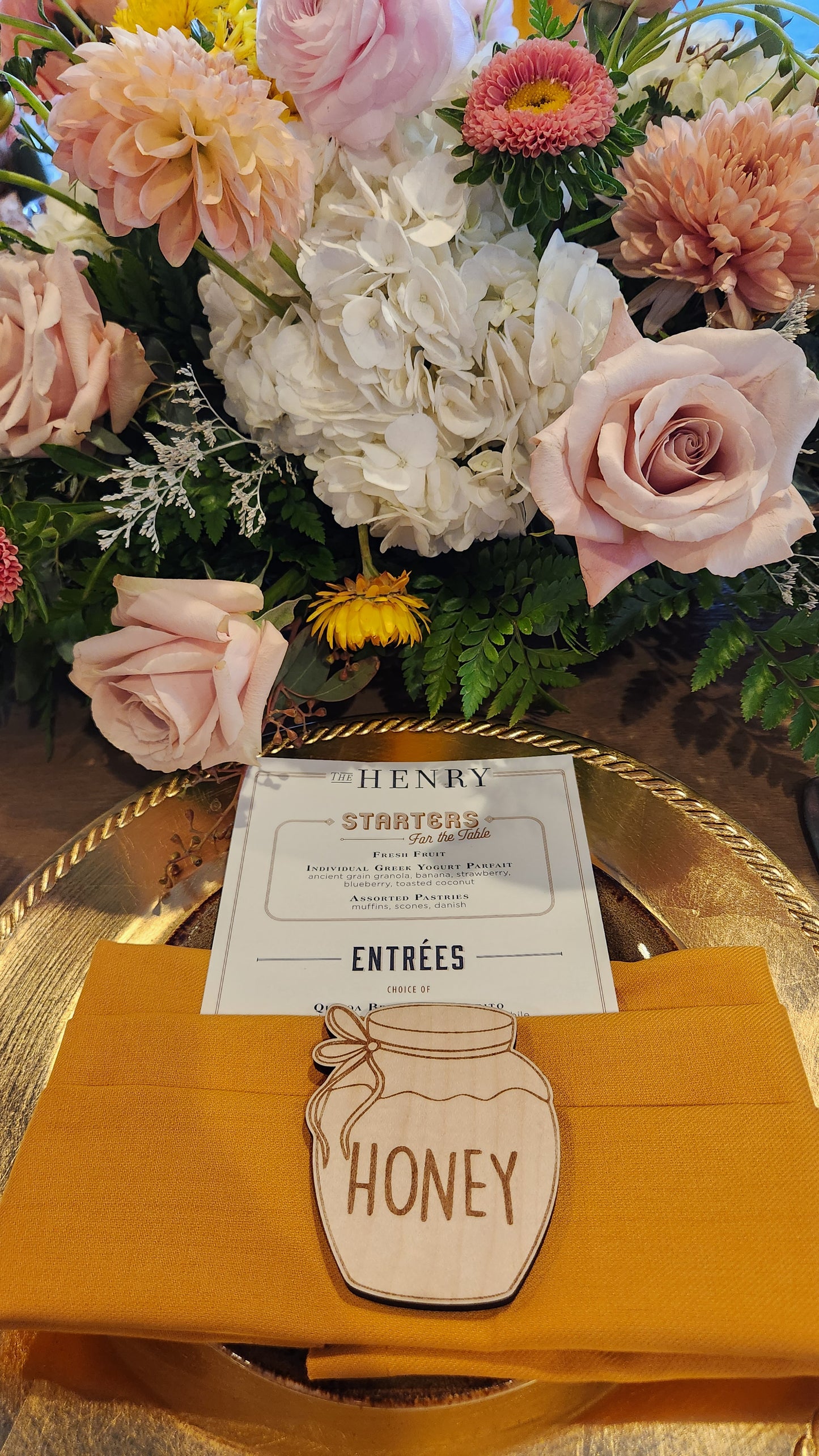 Wooden Bee Nursery Decor/ Table Settings