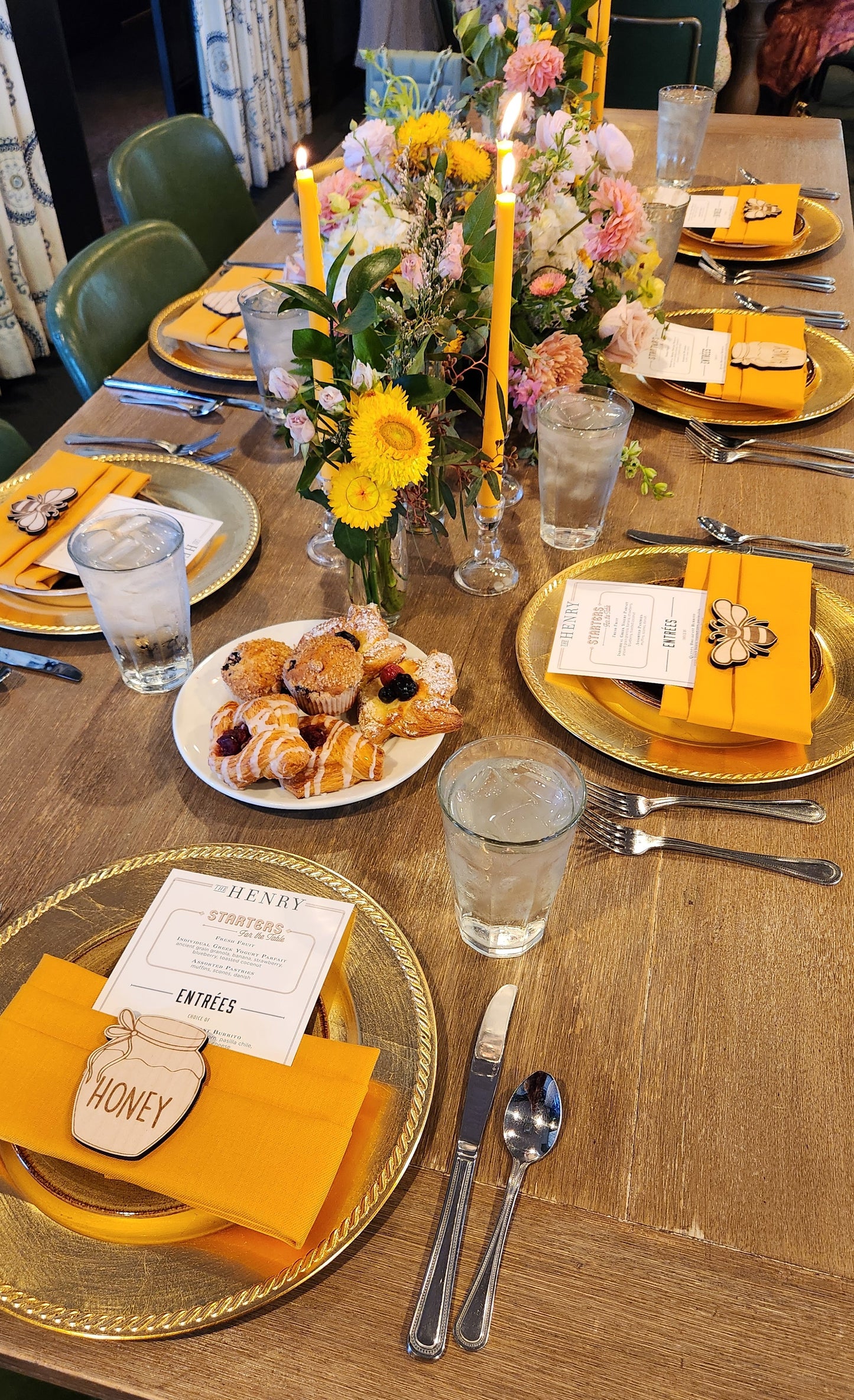 Wooden Bee Nursery Decor/ Table Settings