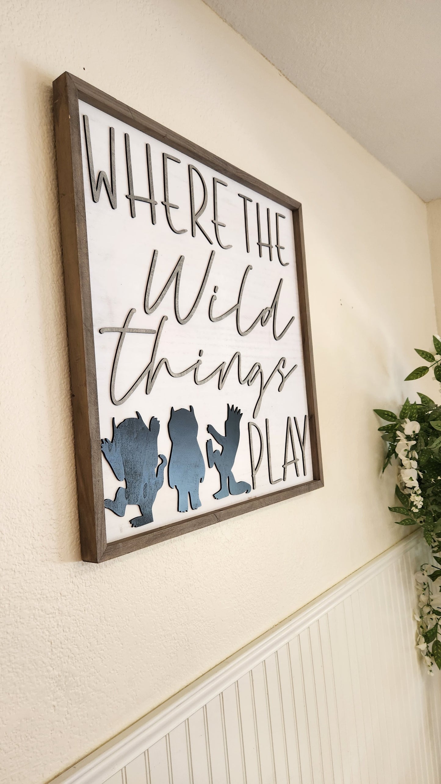 Where the Wild Things Play Sign