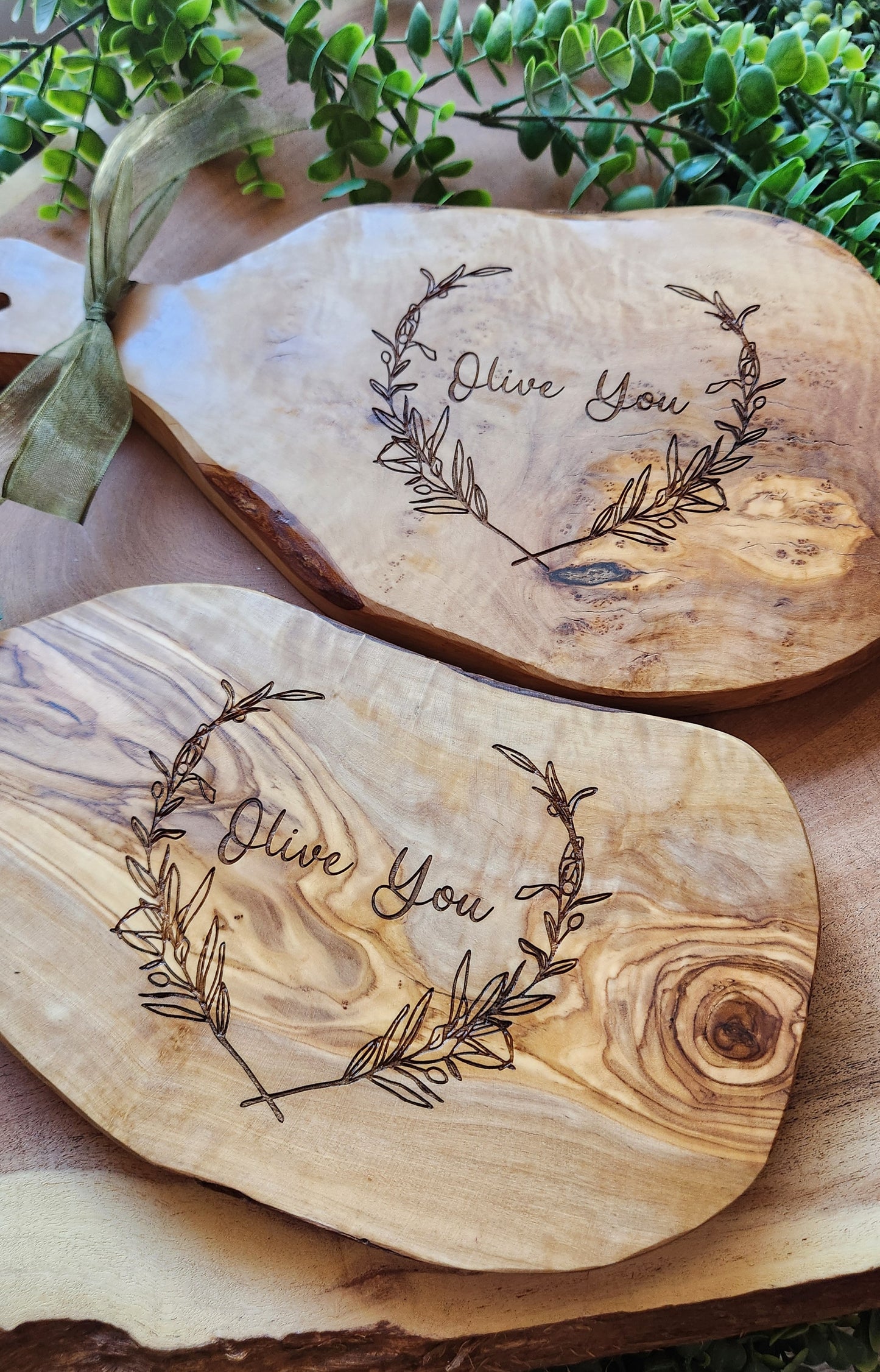 Large Olive Serving Boards