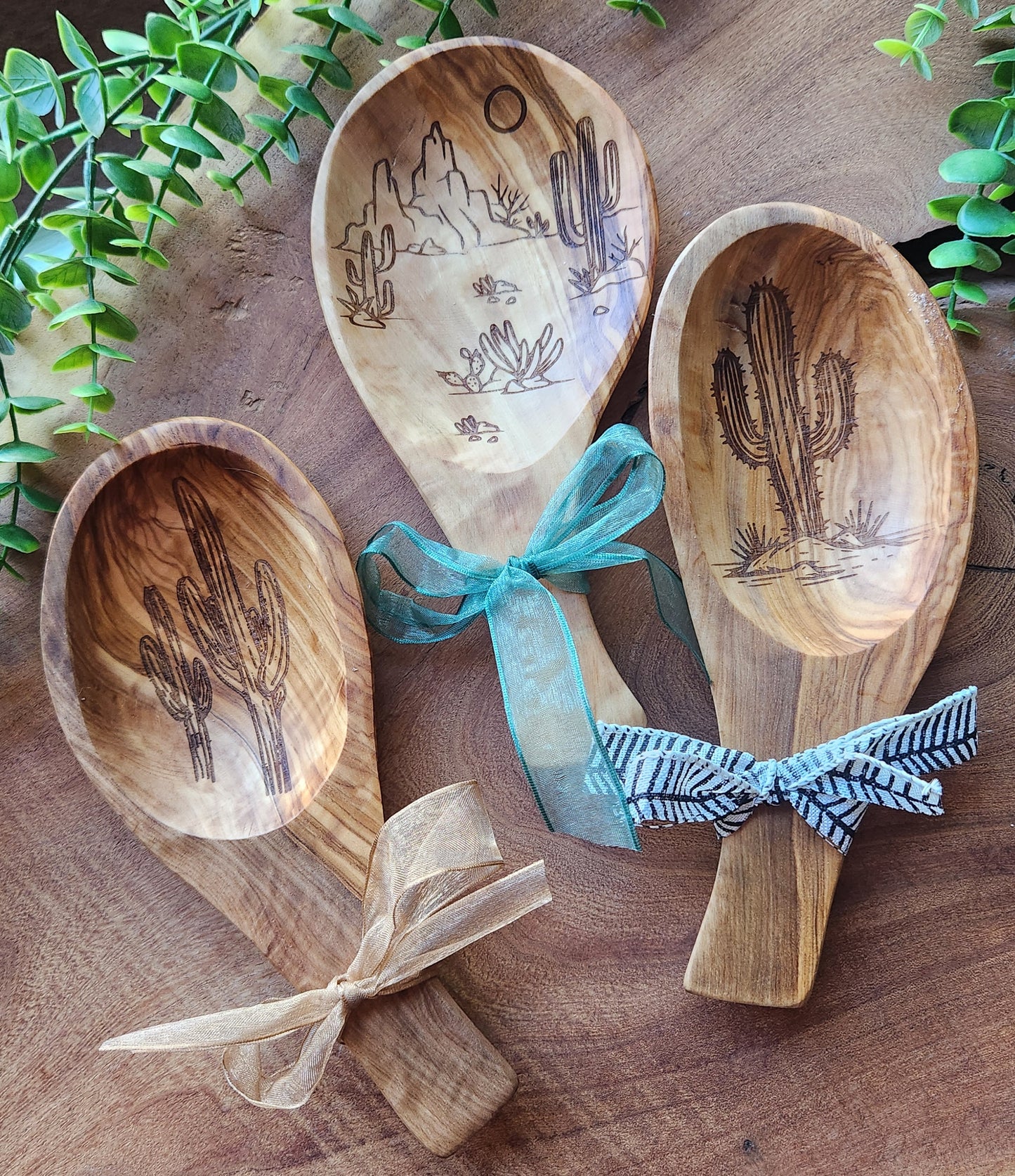 Olive Wood Spoon Rests