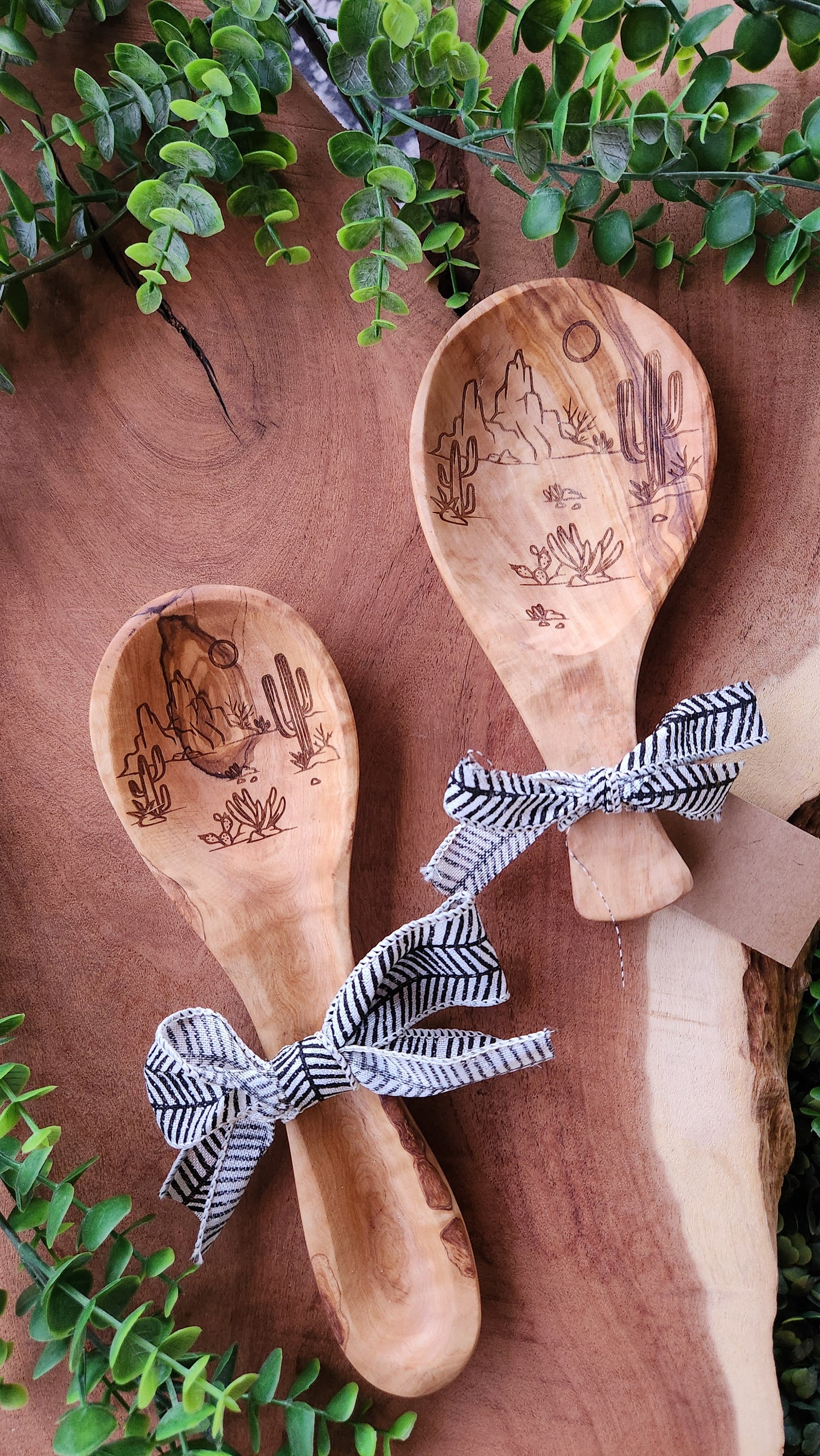 Olive Wood Spoon Rests