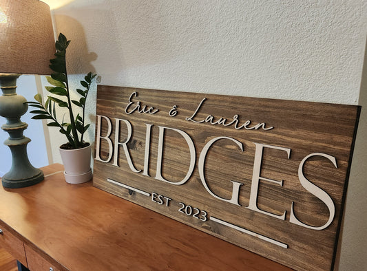 Personalized wedding sign/ closing gift