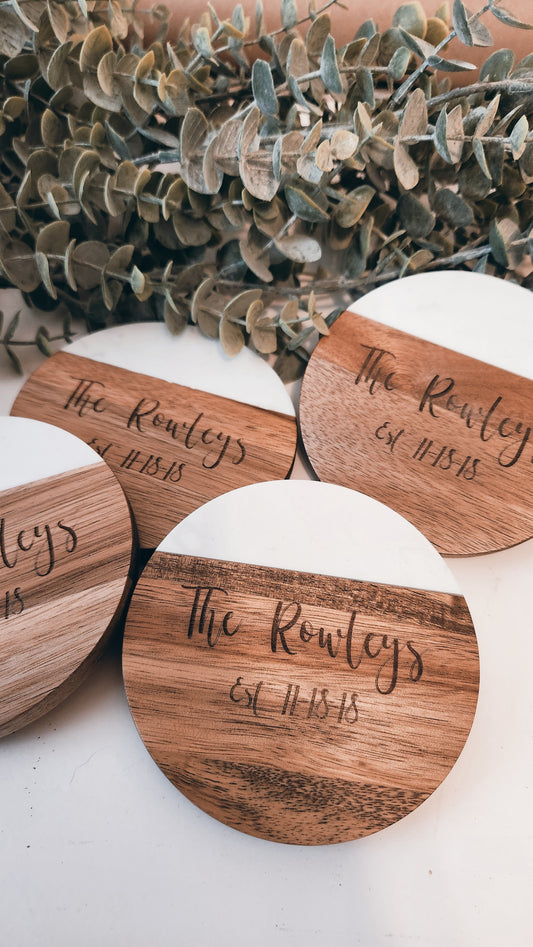 Coasters - Wedding Gift